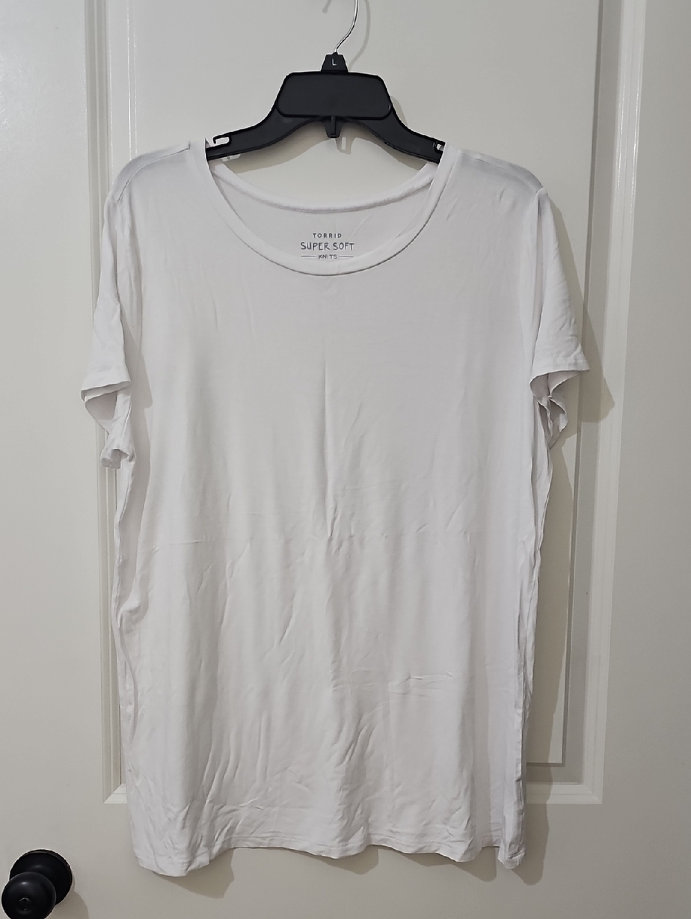 Torrid Bright White Super Soft Crew Tee
